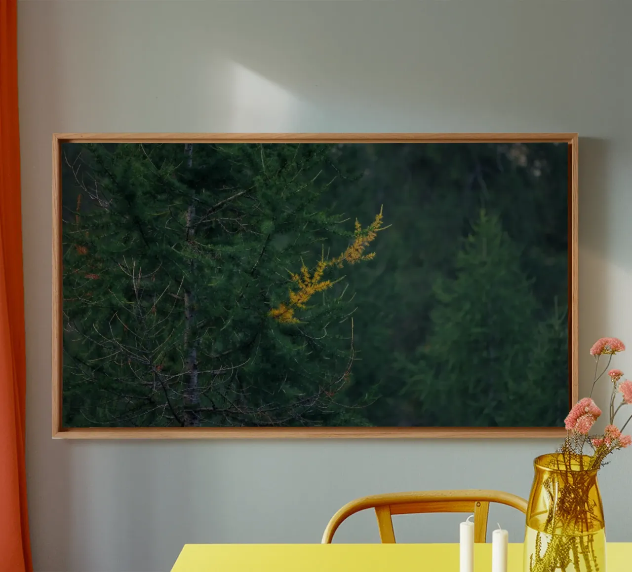 Sussurri di sentieri d'autunno tela con Cornice a cassetta da PhotoVibe Decor