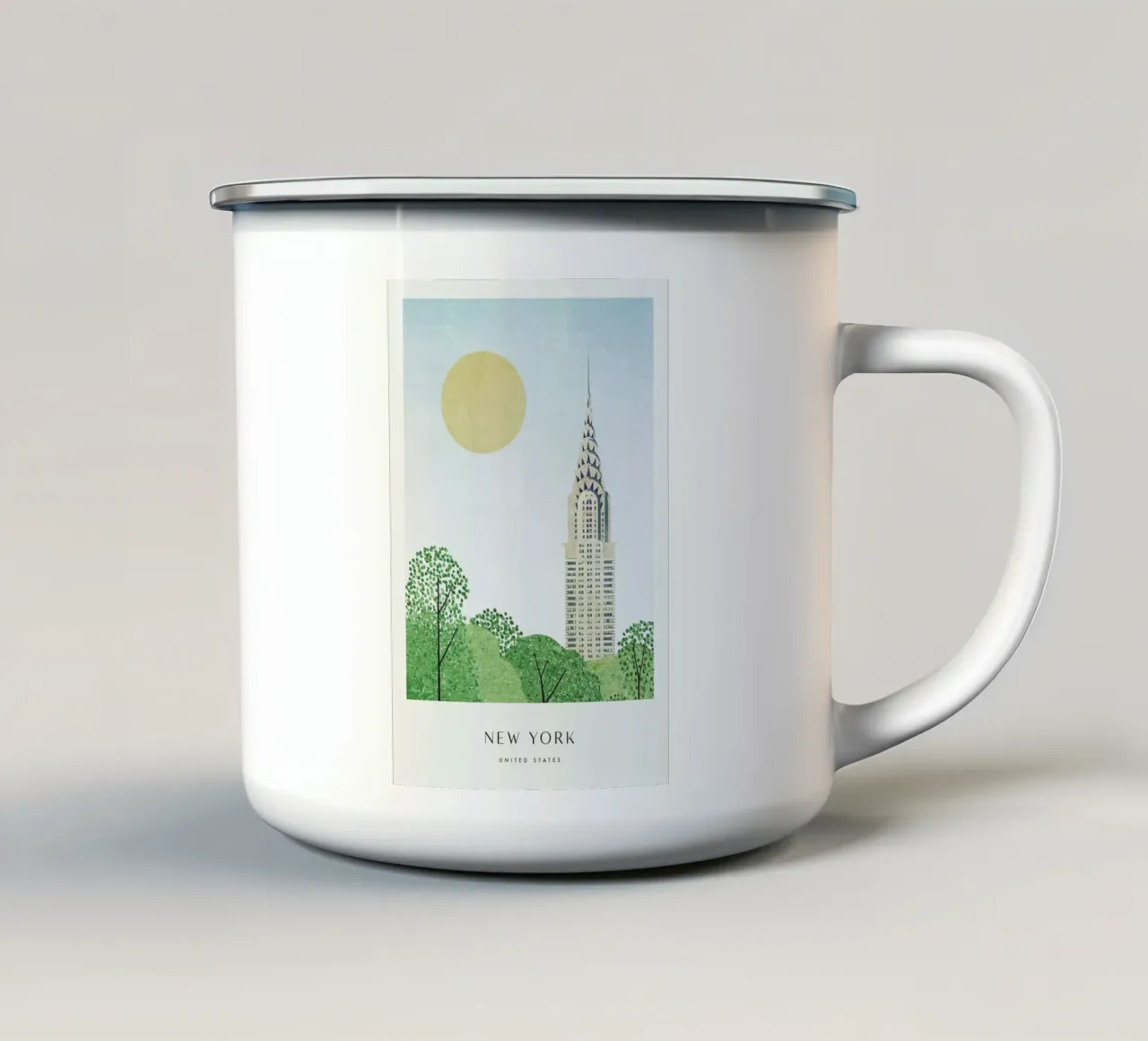 New York - Series II tazza in smalto da Henry Rivers