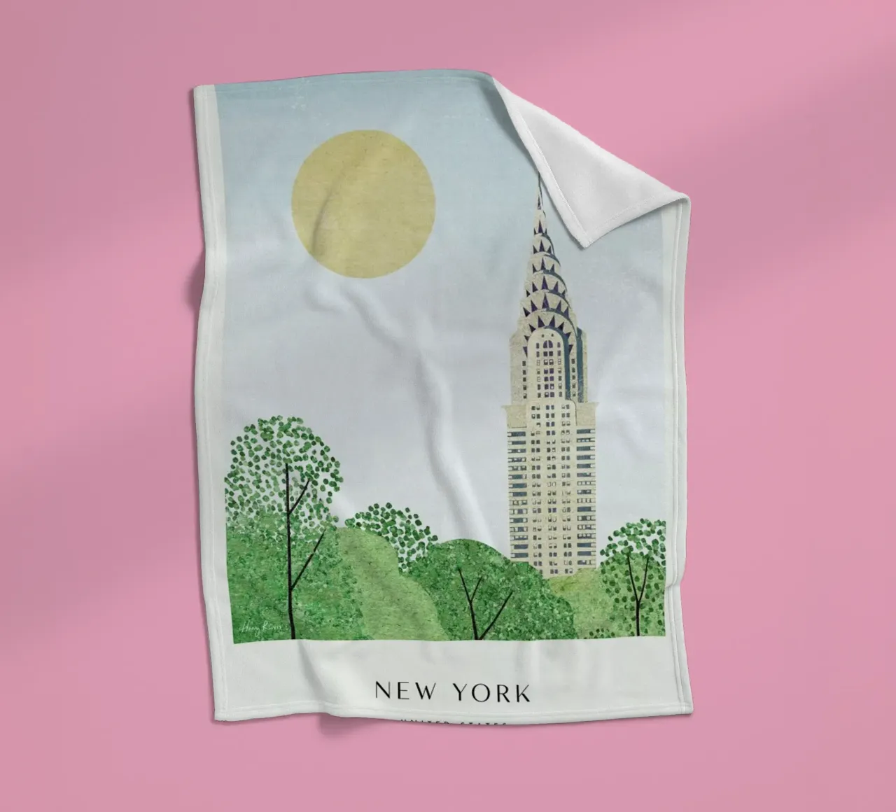 New York - Series II coperta in pile da Henry Rivers