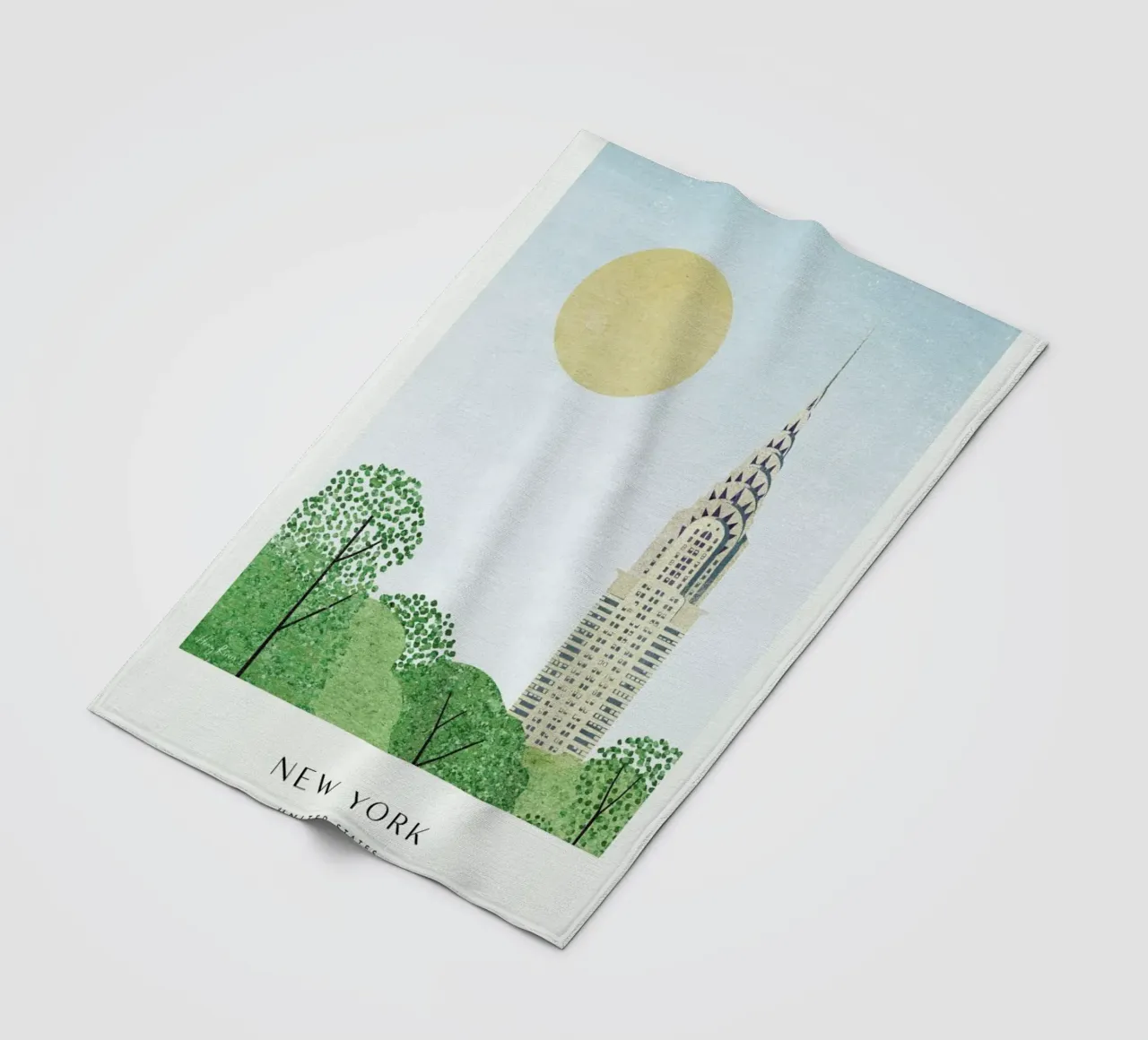 New York - Series II coperta in pile da Henry Rivers