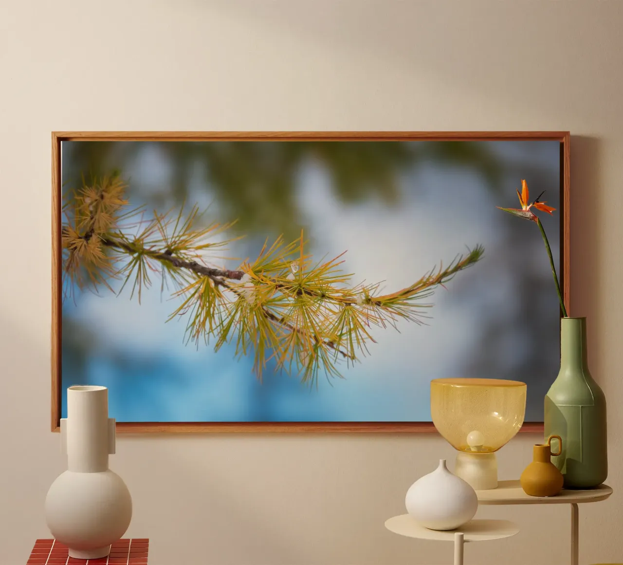 Sussurri di sentieri d'autunno tela con Cornice a cassetta da PhotoVibe Decor