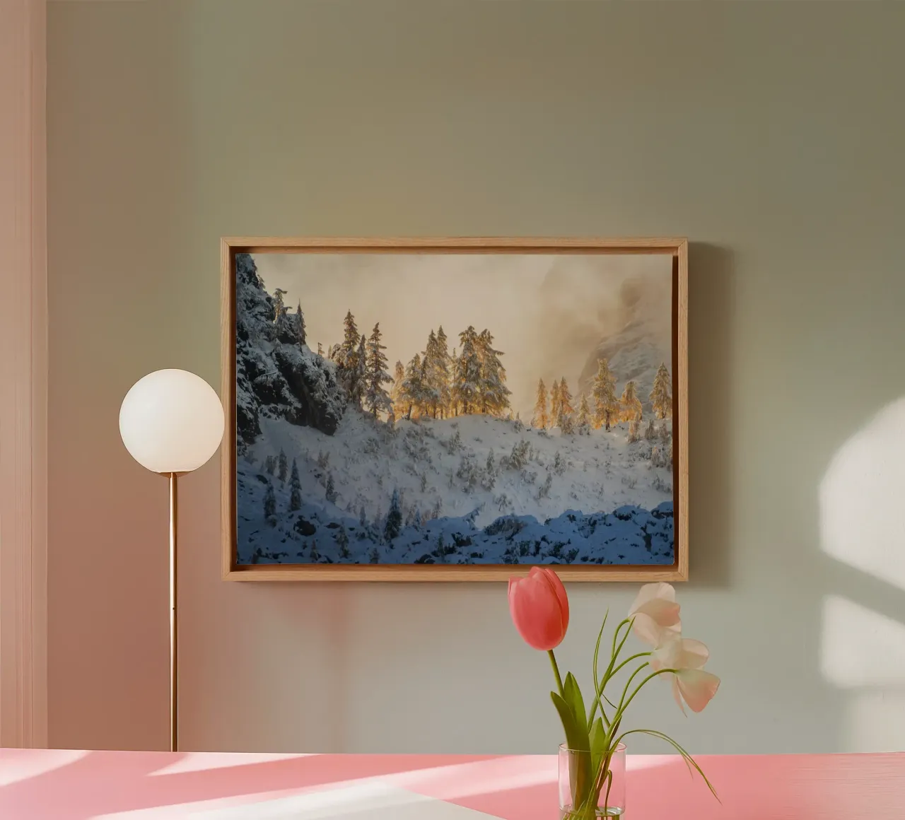 Sussurri di sentieri d'autunno tela con Cornice a cassetta da PhotoVibe Decor