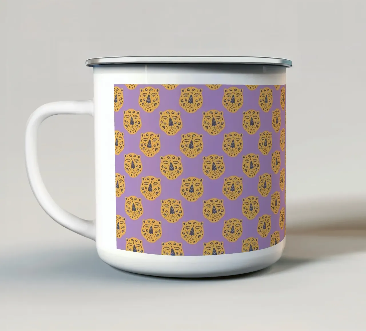 Tiger Pattern No 13 tazza in smalto da treechild