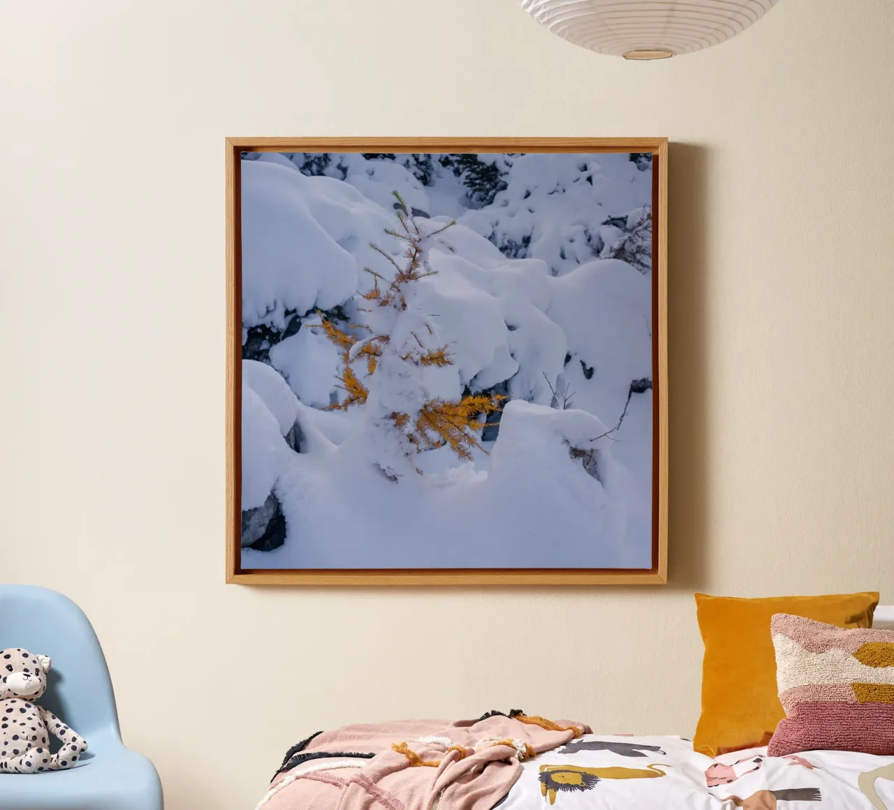 Sussurri di sentieri d'autunno tela con Cornice a cassetta da PhotoVibe Decor