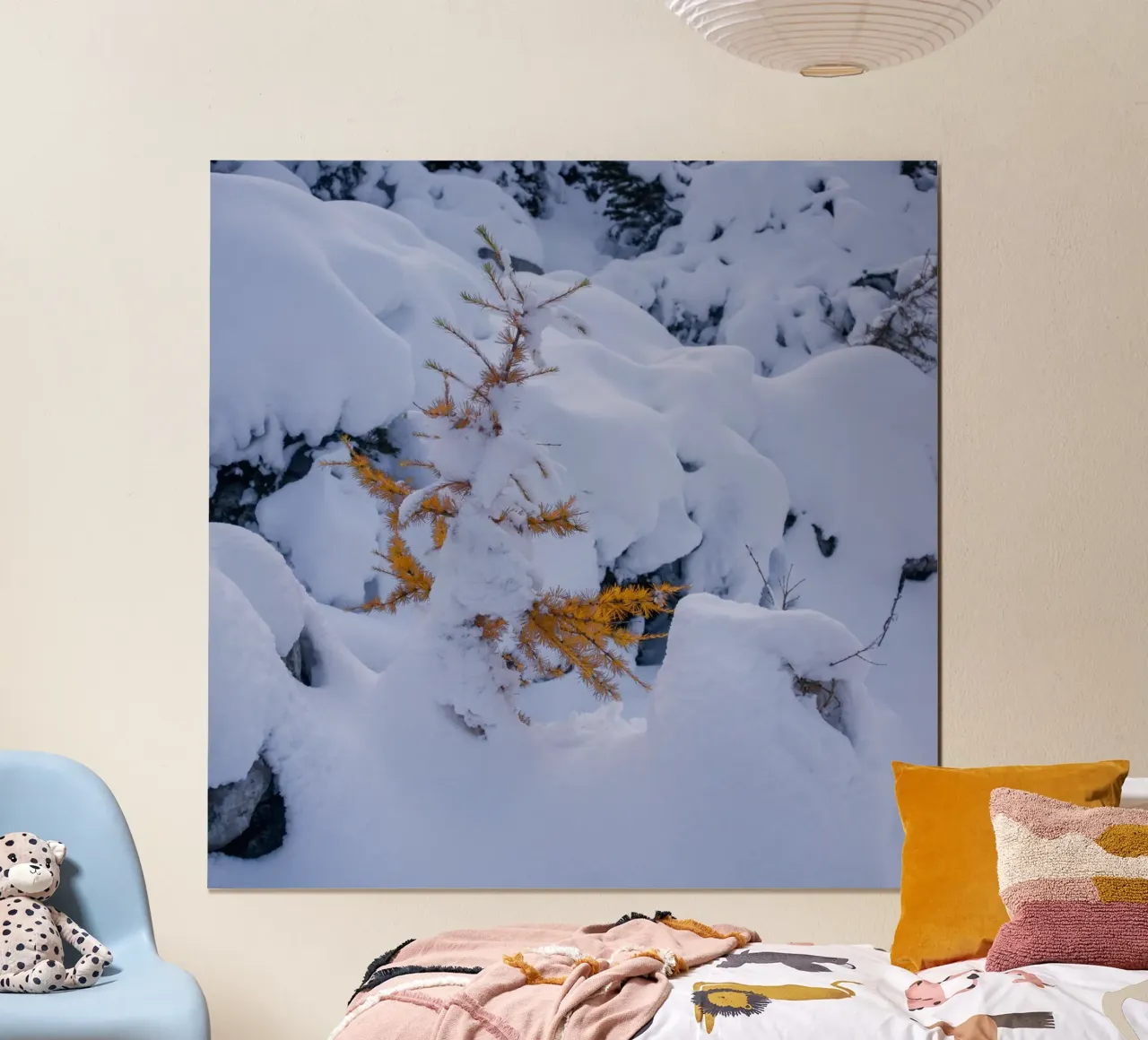 Sussurri di sentieri d'autunno poster con telaio in plastica da PhotoVibe Decor