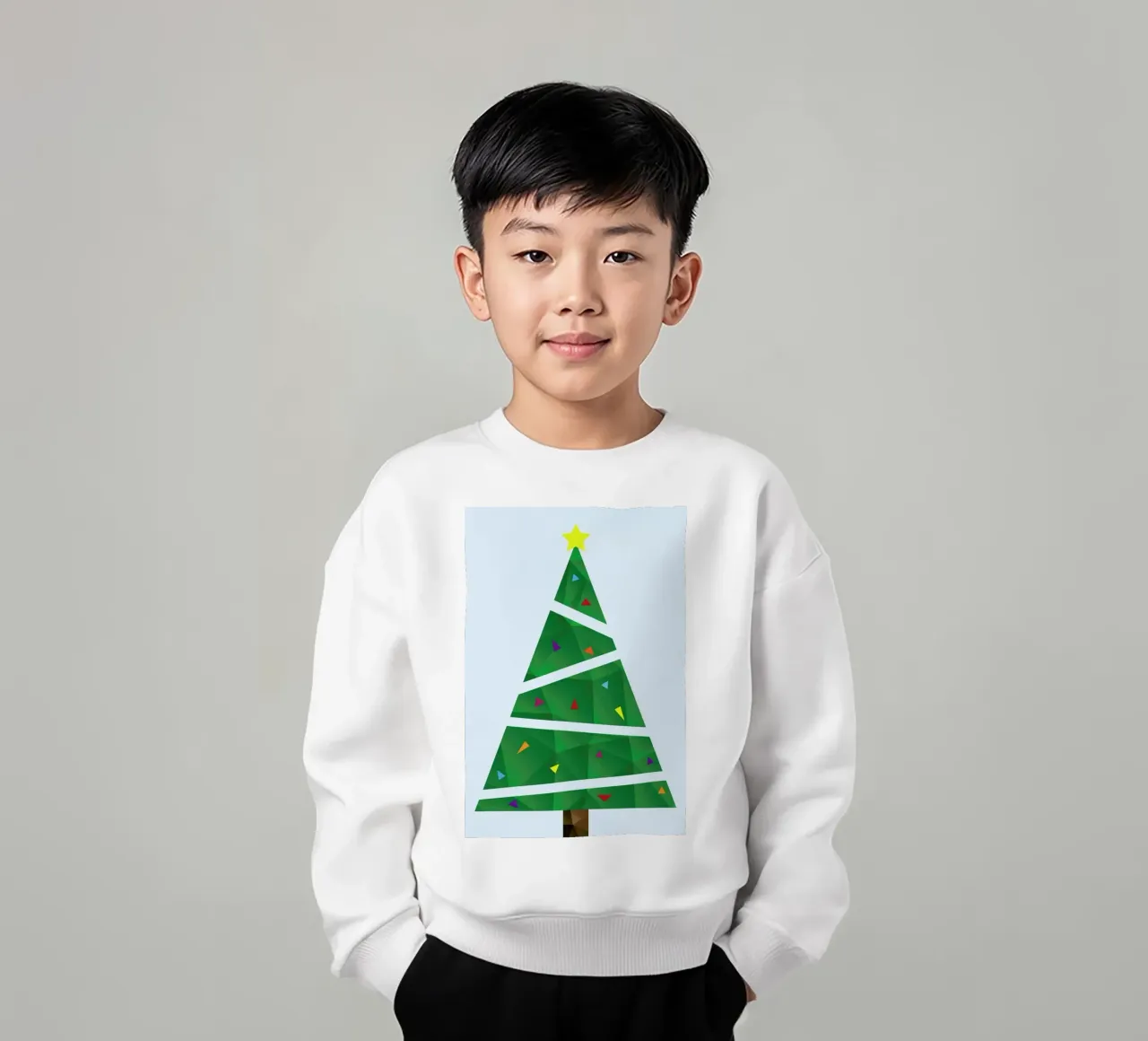 Geometric Christmas Tree felpa bambino da The Native State