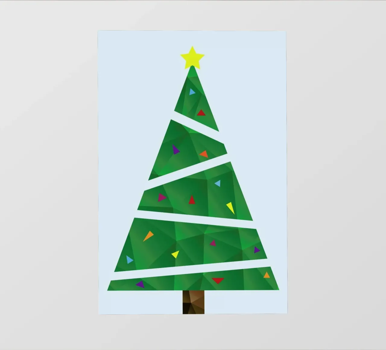 Geometric Christmas Tree telo in pvc da The Native State