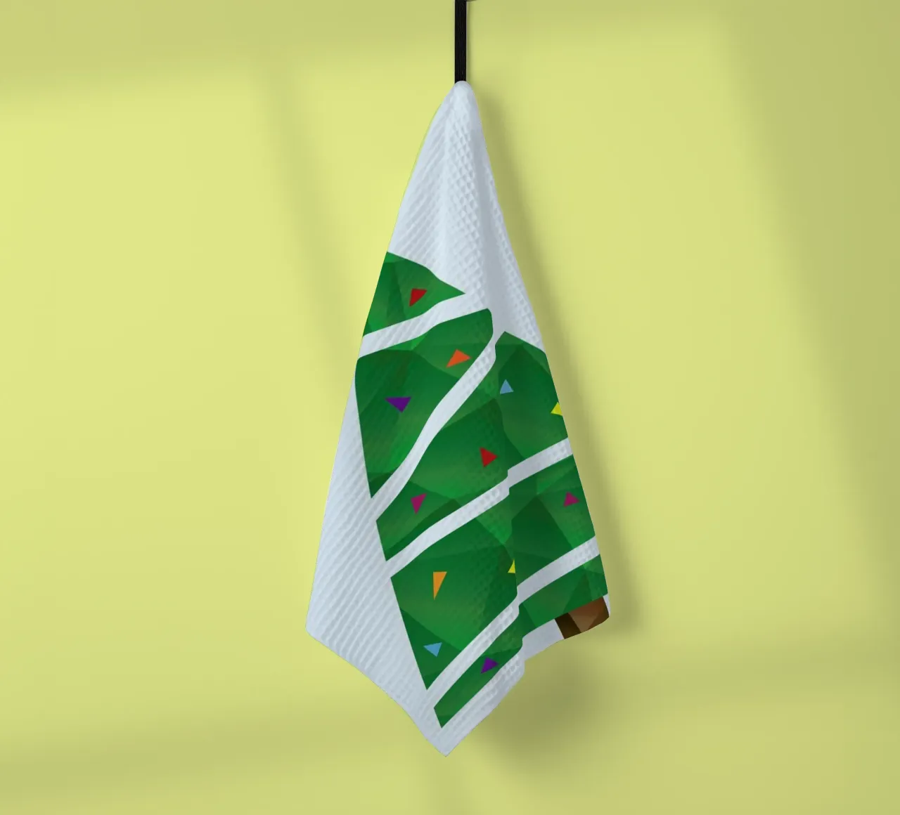 Geometric Christmas Tree torchon de The Native State
