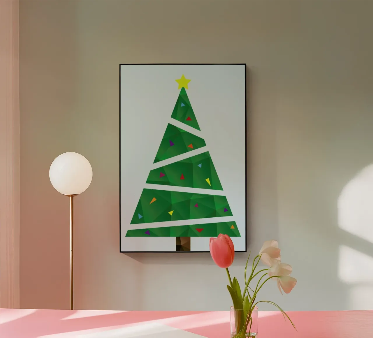 Geometric Christmas Tree plexiglass da The Native State