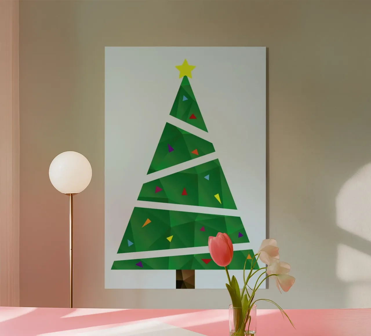 Geometric Christmas Tree plexiglass da The Native State