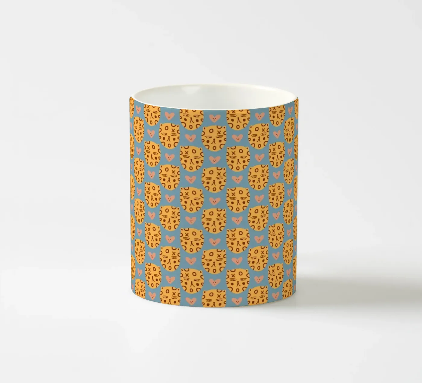 Tiger Pattern No 14 ceramic mug by treechild