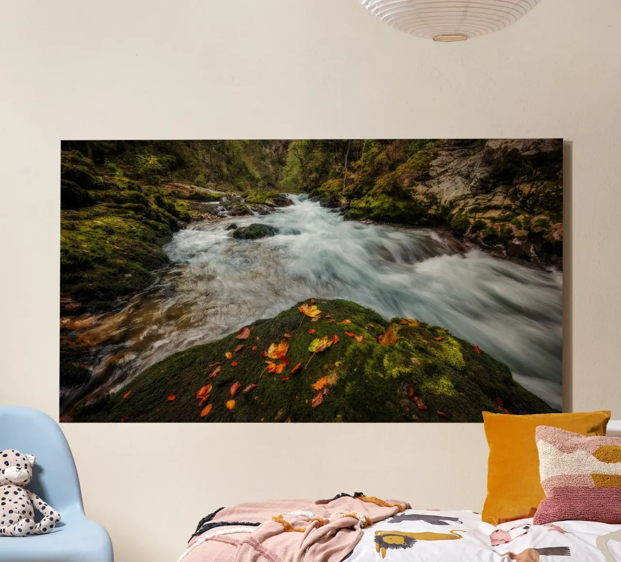 Sussurri di sentieri d'autunno tela con Cornice a cassetta da PhotoVibe Decor