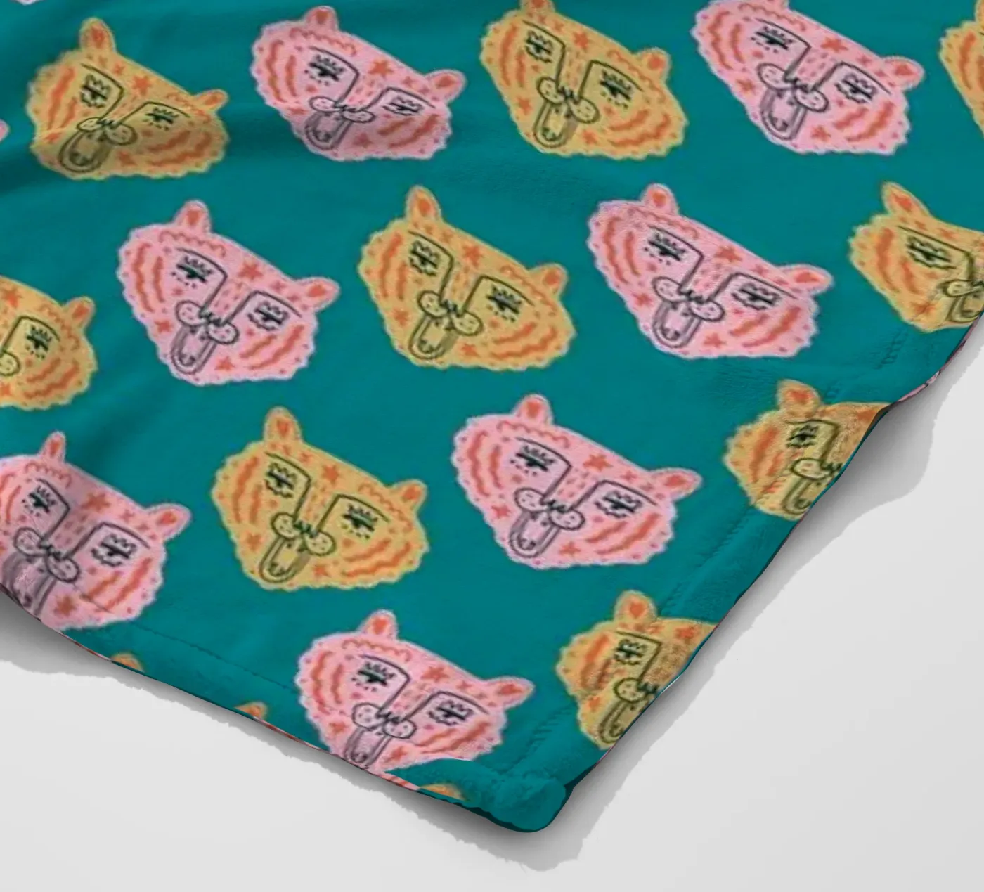 Tiger Pattern No 15 Fleecedecke von treechild