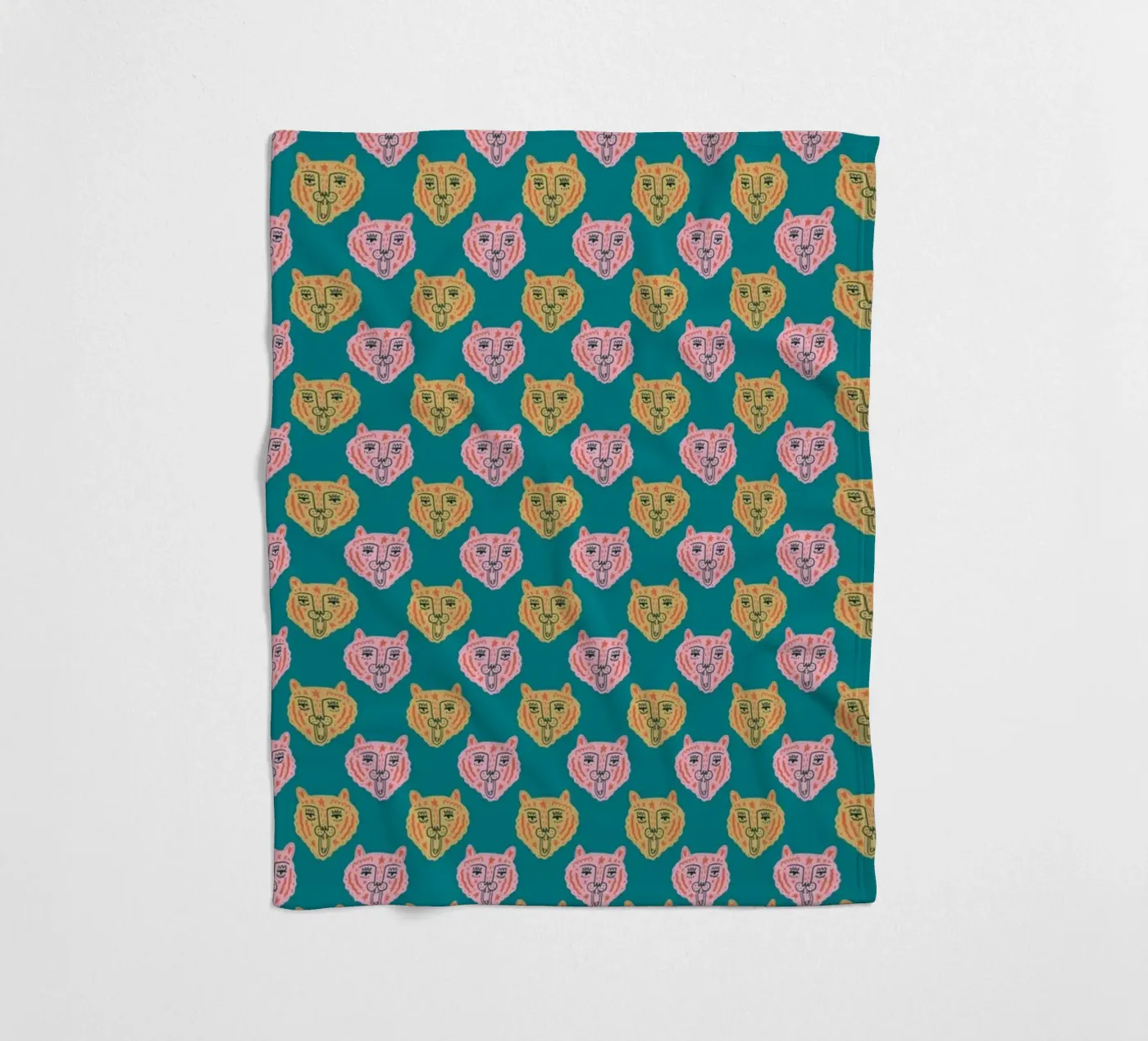 Tiger Pattern No 15 Fleecedecke von treechild