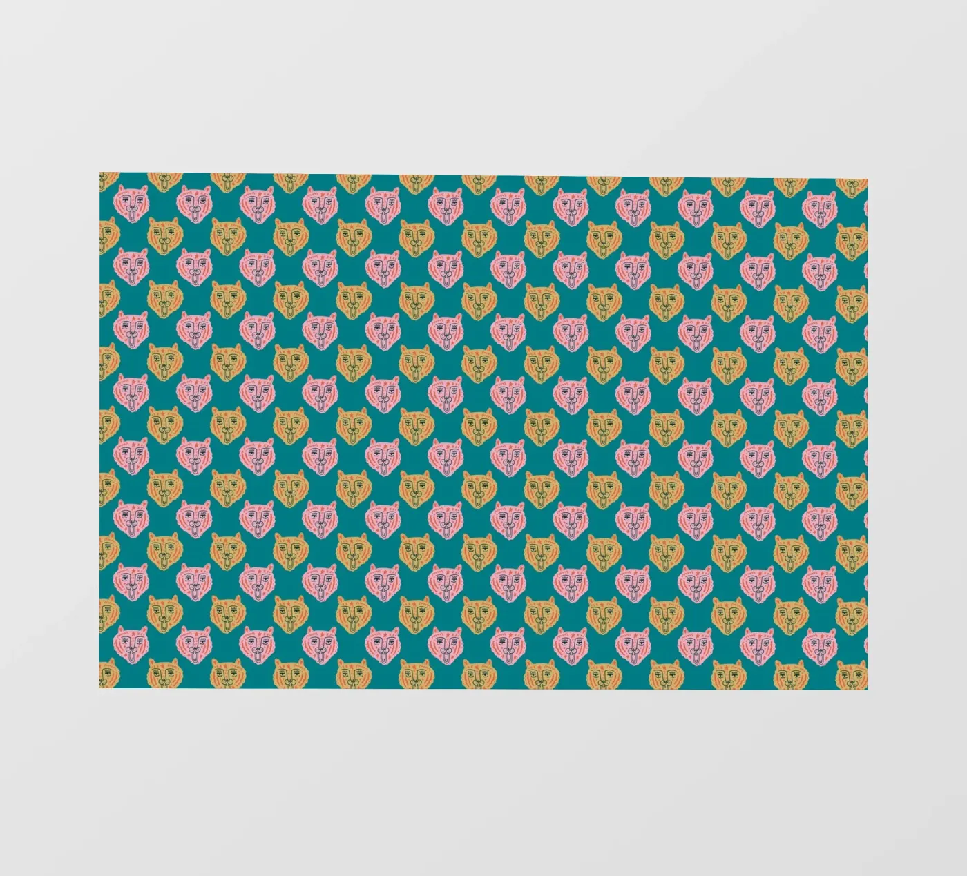 Tiger Pattern No 15 fotobehang van treechild