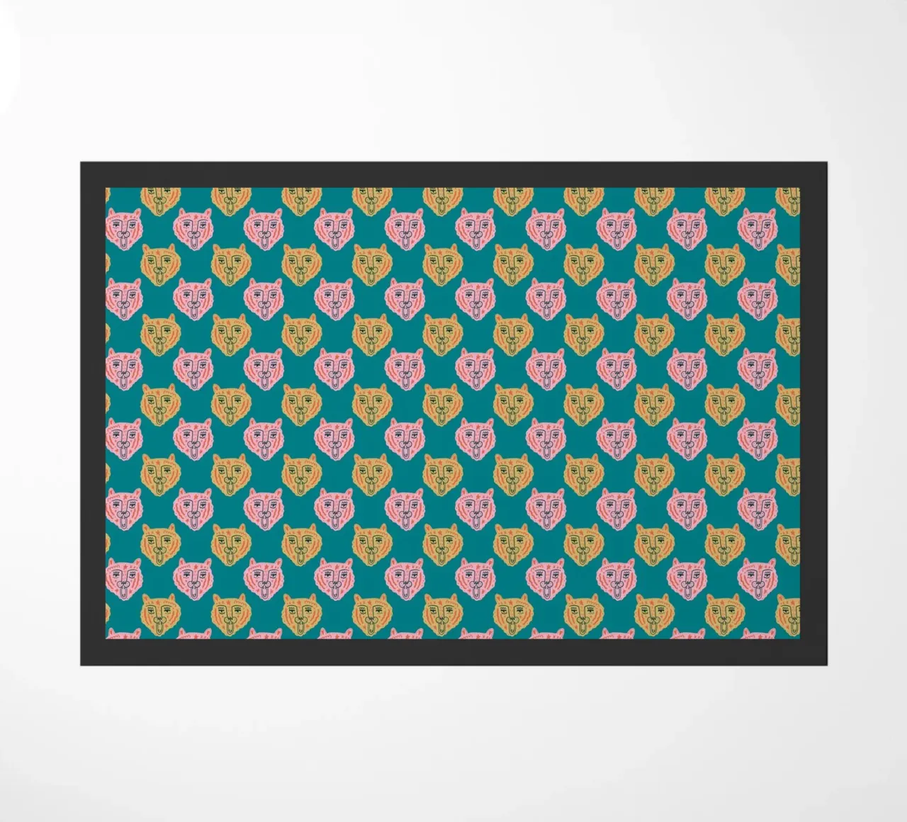 Tiger Pattern No 15 doormat by treechild