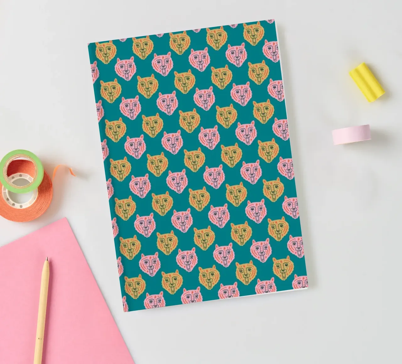 Tiger Pattern No 15 notebook by treechild
