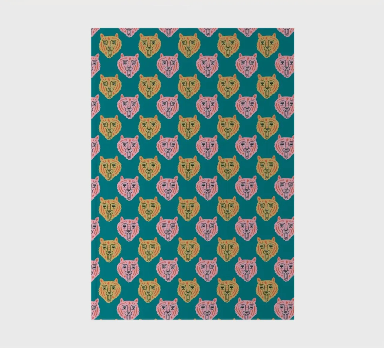 Tiger Pattern No 15 notebook by treechild
