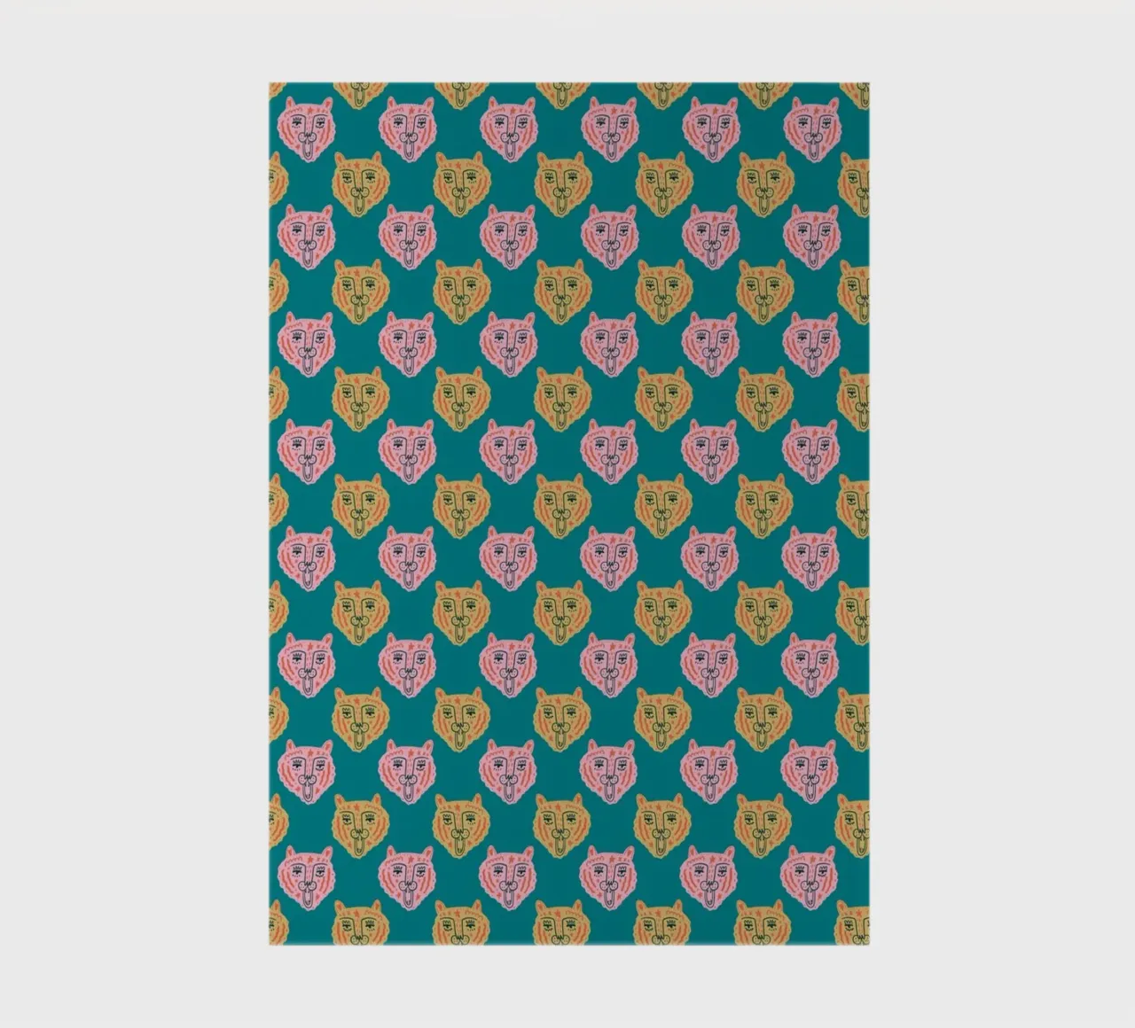 Tiger Pattern No 15 notebook by treechild