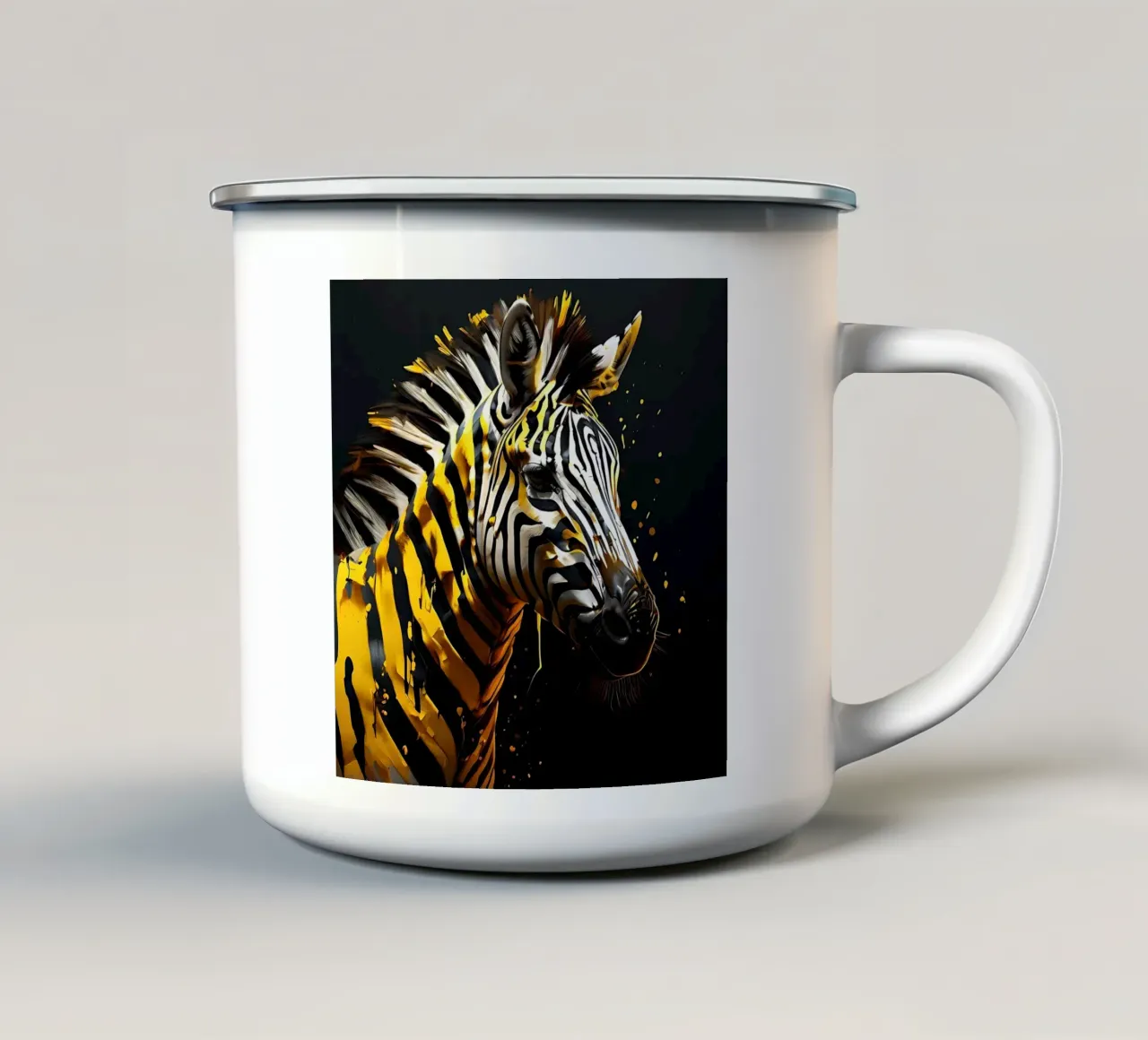 Stile_Zebra_G_1 tazza in smalto da Tierisch bunt by LK