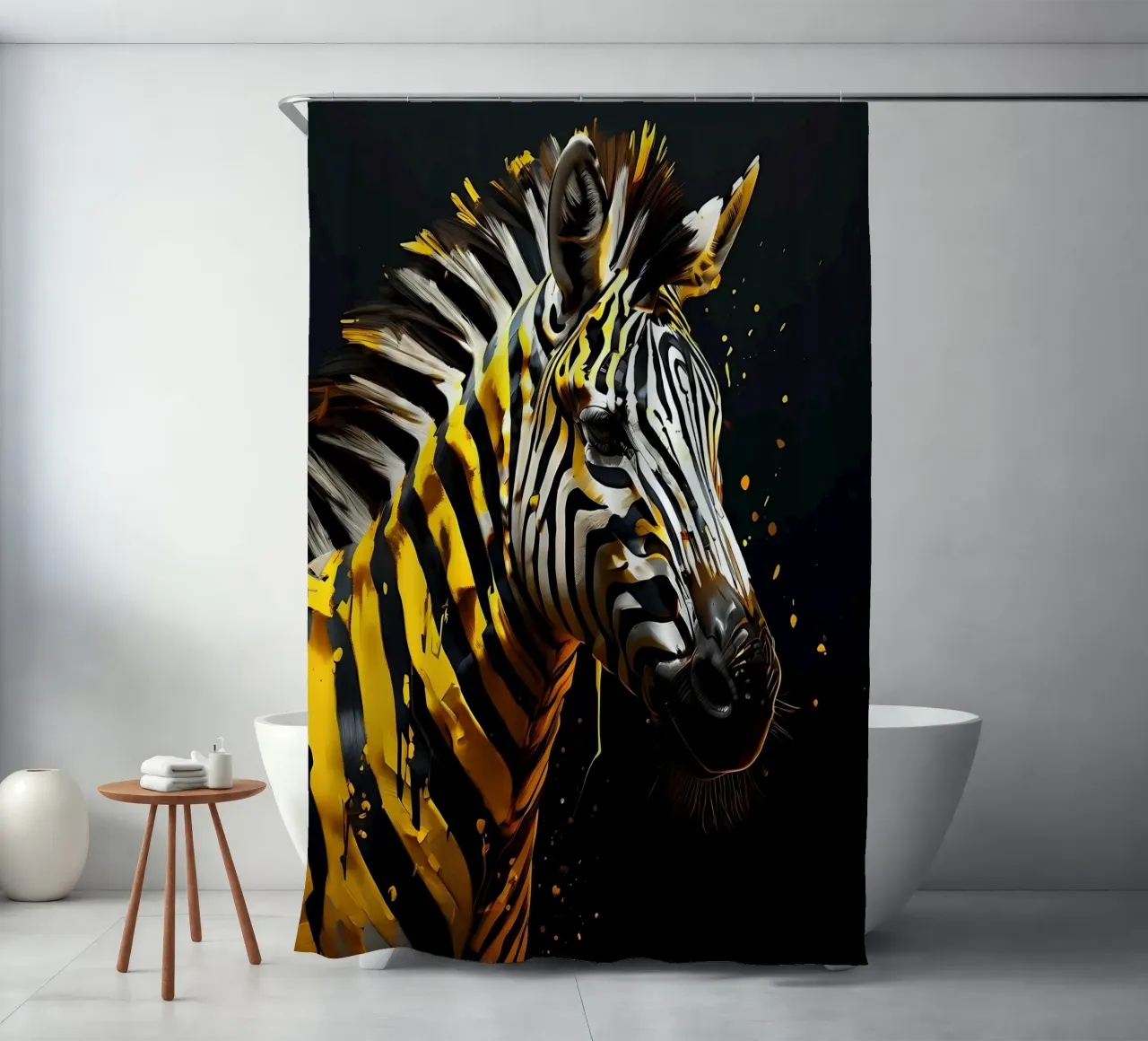 Stile_Zebra_G_1 tenda da doccia da Tierisch bunt by LK
