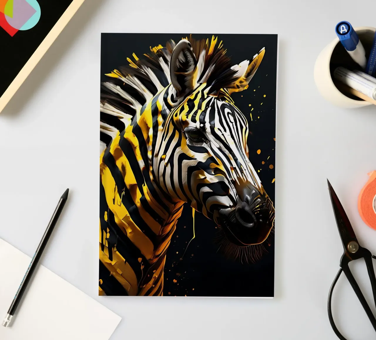 Zebra_style_G_1 notebook by Tierisch bunt by LK