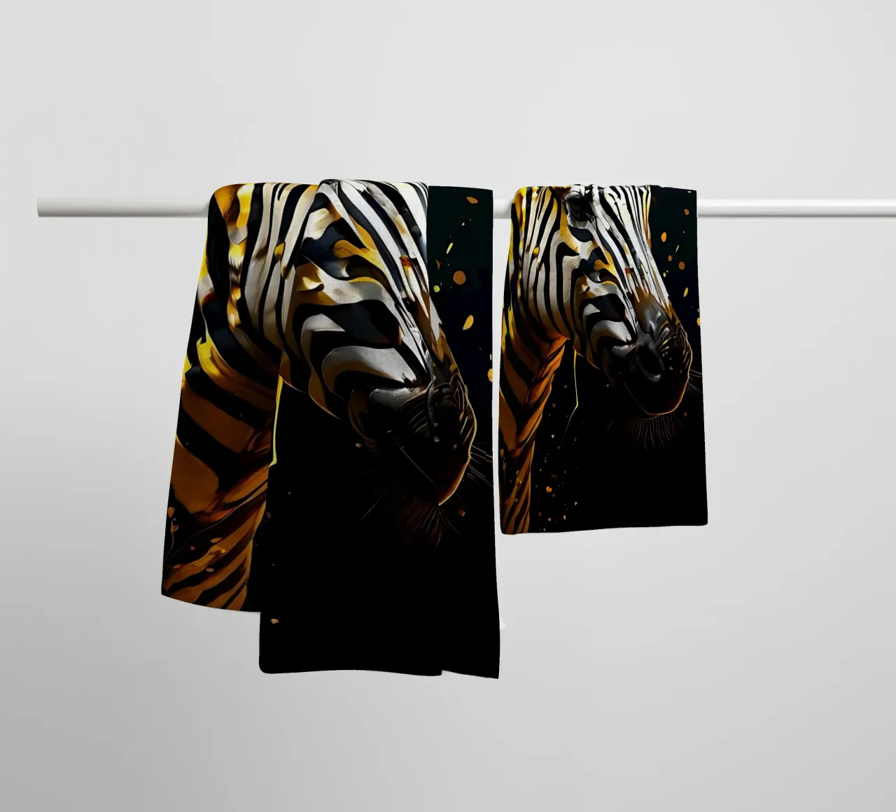 Stile_Zebra_G_1 asciugamano da bagno da Tierisch bunt by LK