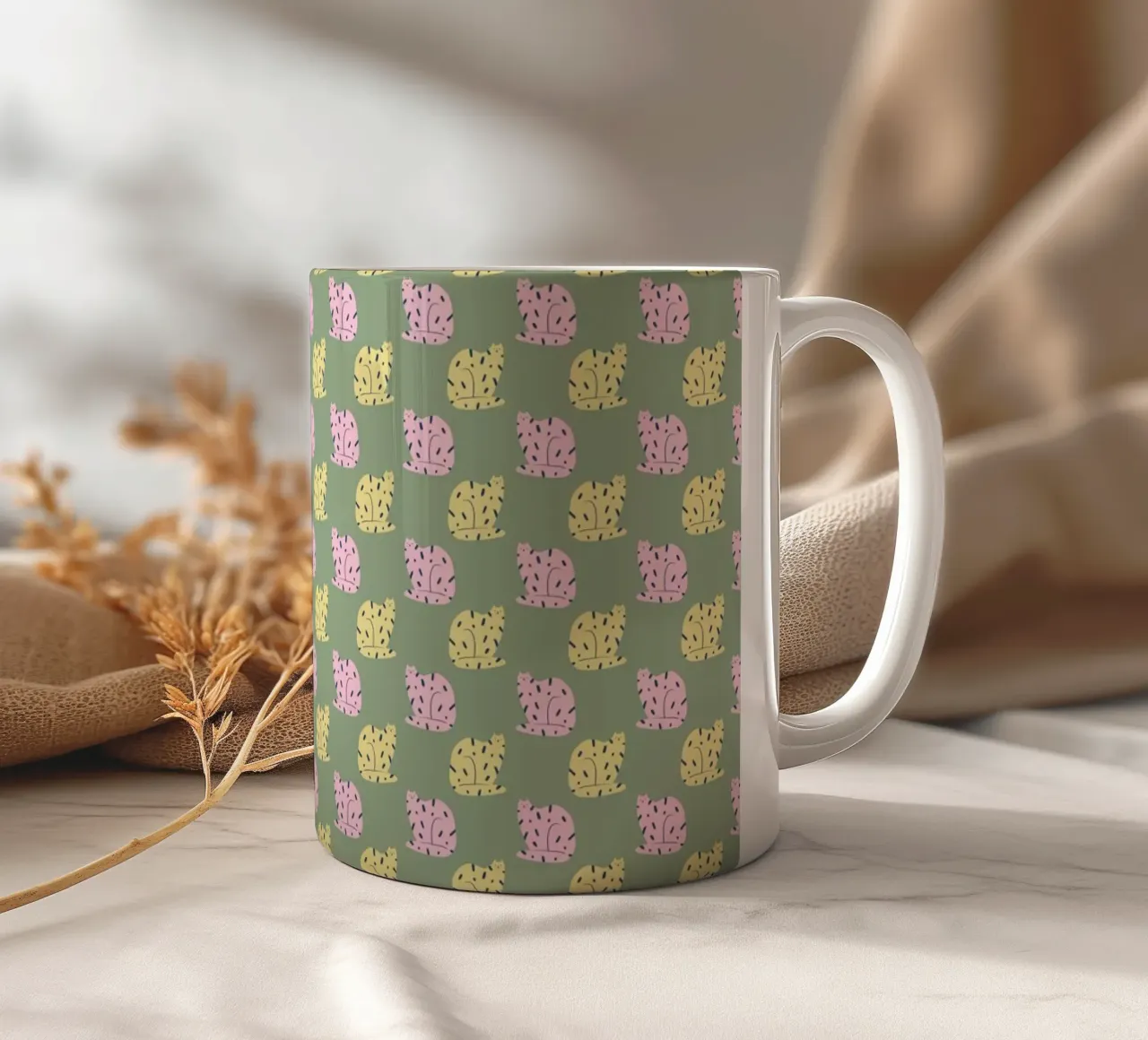 Tiger Pattern No 16 tazza in ceramica da treechild