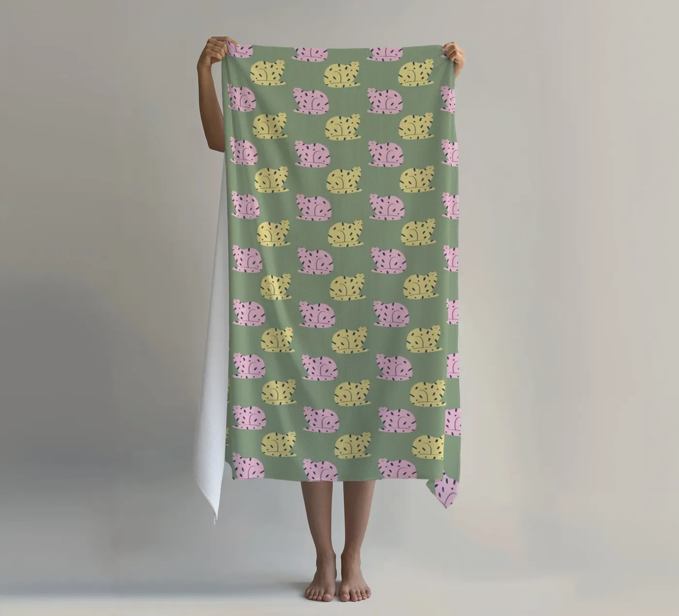 Tiger Pattern No 16 beach towel by treechild