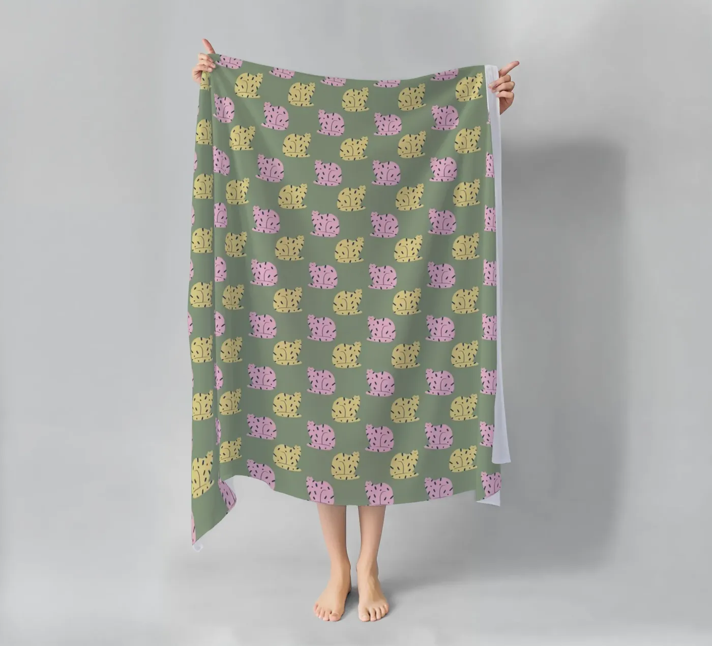 Tiger Pattern No 16 beach towel by treechild