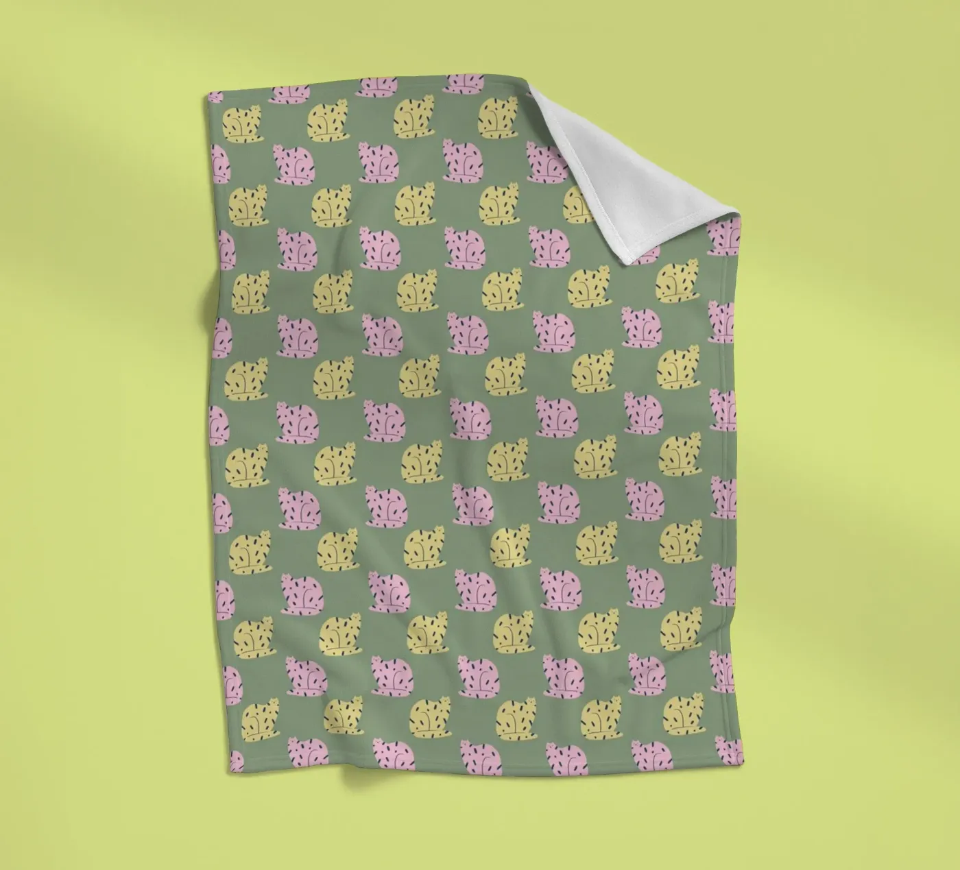 Tiger Pattern No 16 fleece blanket by treechild