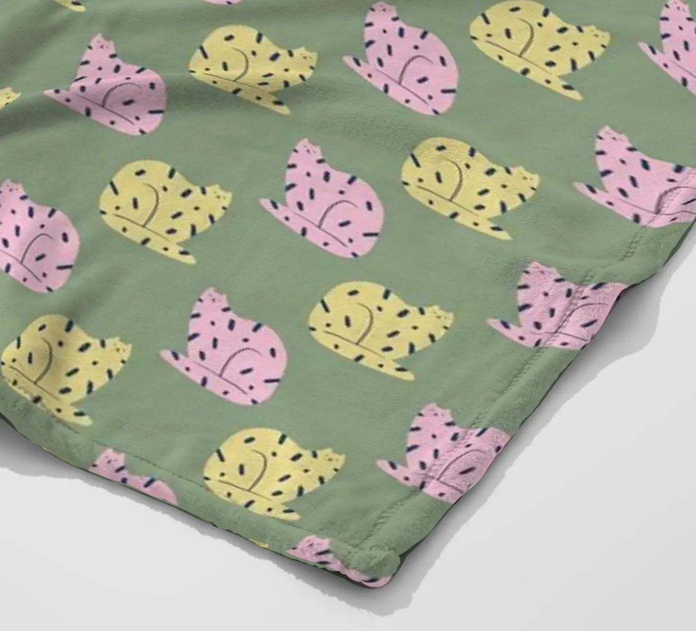 Tiger Pattern No 16 fleece blanket by treechild