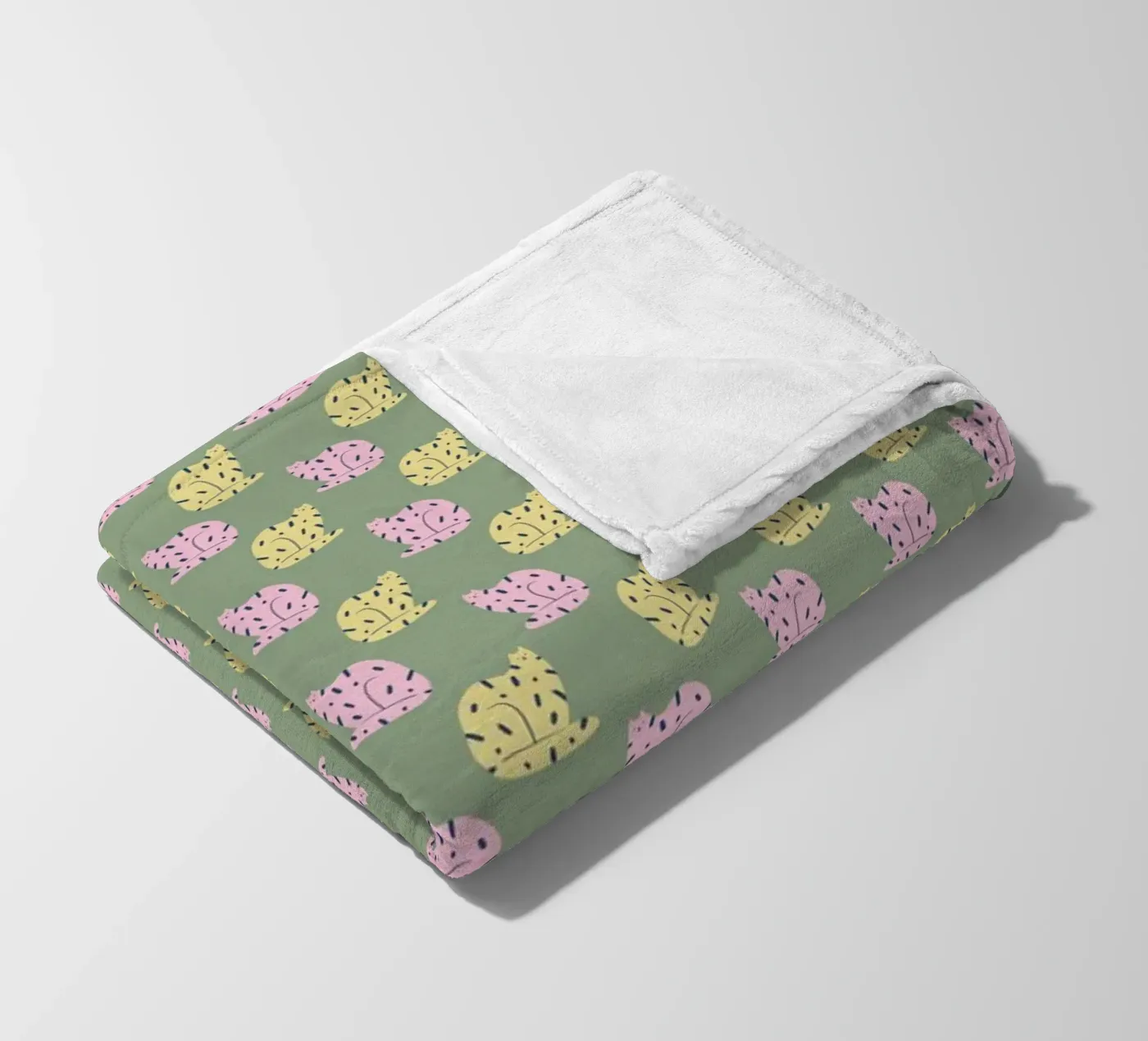 Tiger Pattern No 16 fleece blanket by treechild