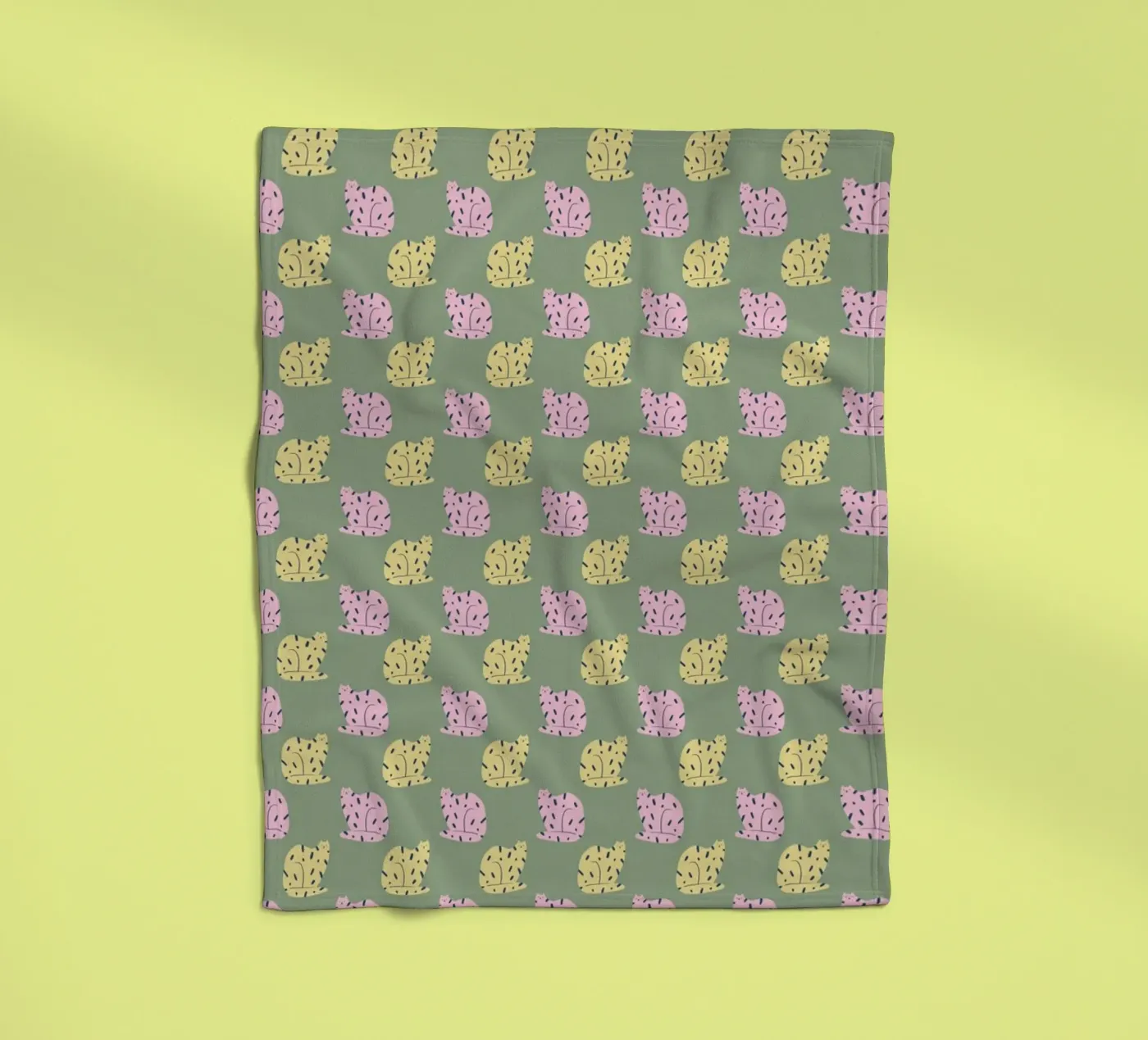 Tiger Pattern No 16 fleece blanket by treechild