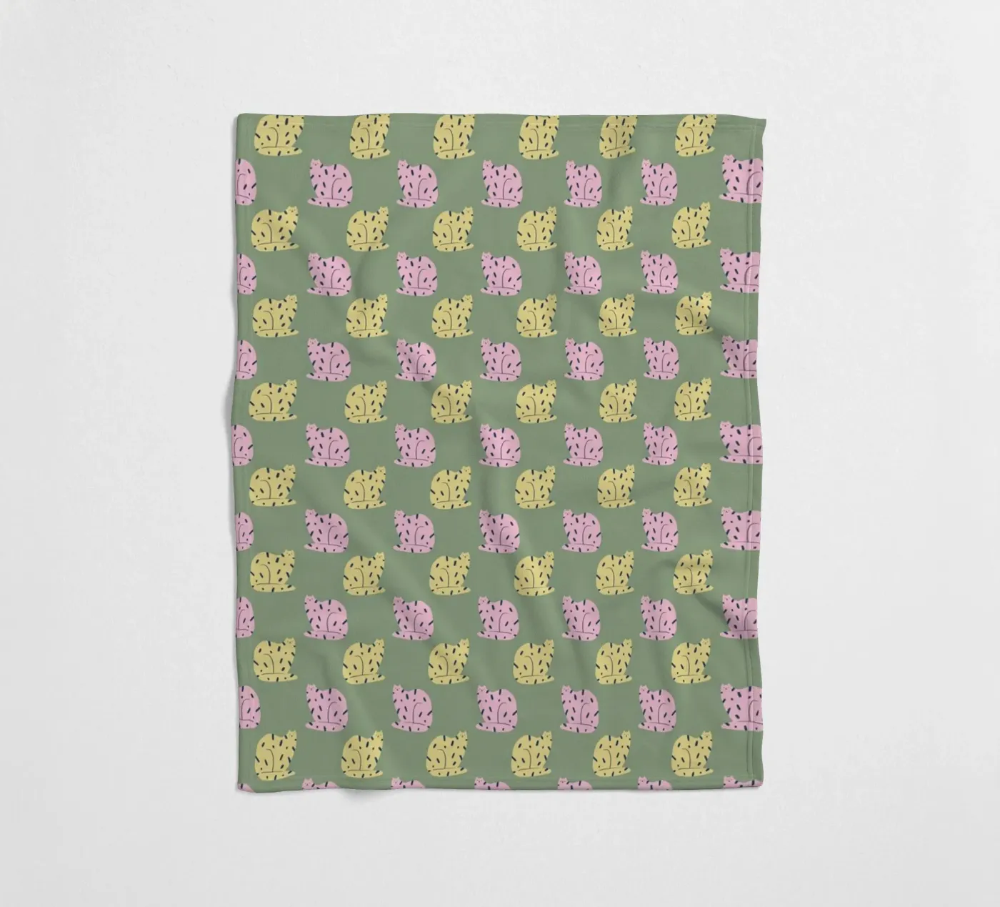 Tiger Pattern No 16 fleece blanket by treechild