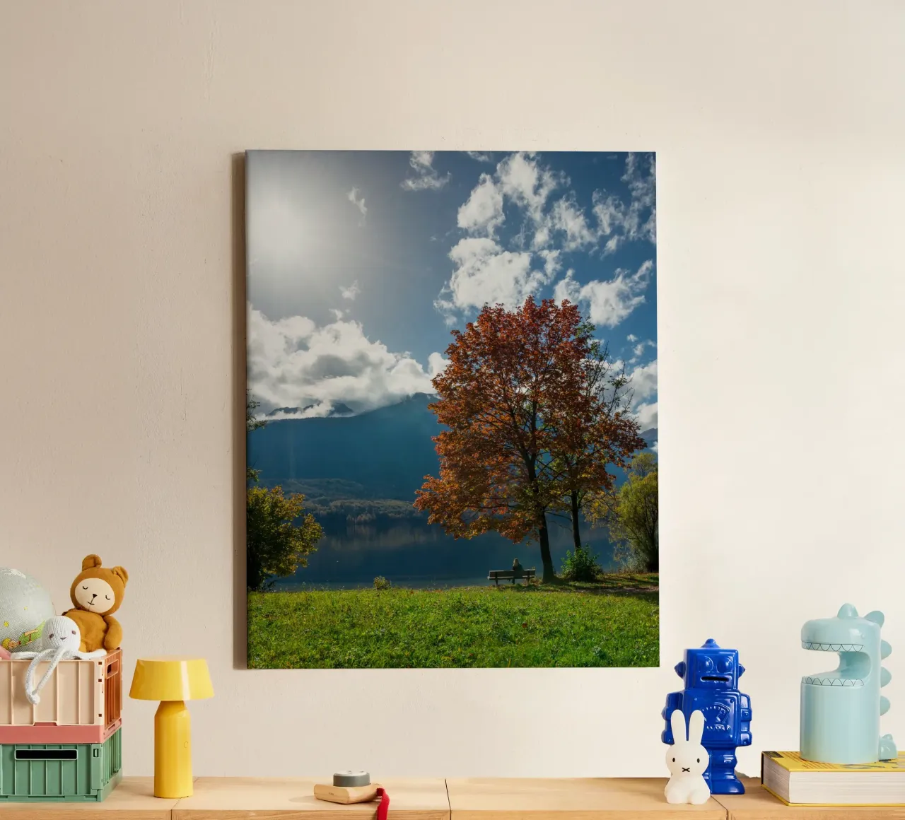 Sussurri di sentieri d'autunno tela con Cornice a cassetta da PhotoVibe Decor