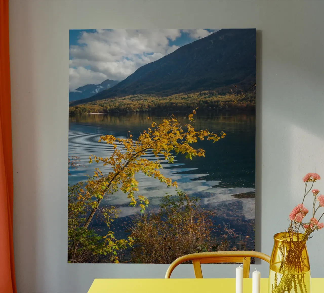 Sussurri di sentieri d'autunno tela con Cornice a cassetta da PhotoVibe Decor