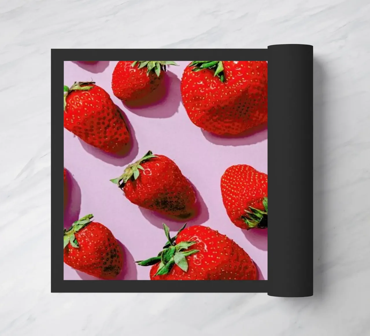 Erdbeeren Auf Pink Fußmatte von Eat this