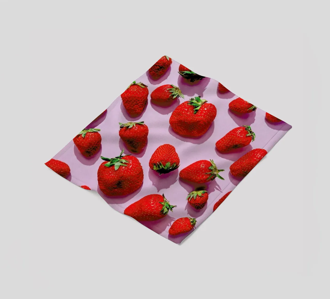 Erdbeeren Auf Pink fleece blanket by Eat this