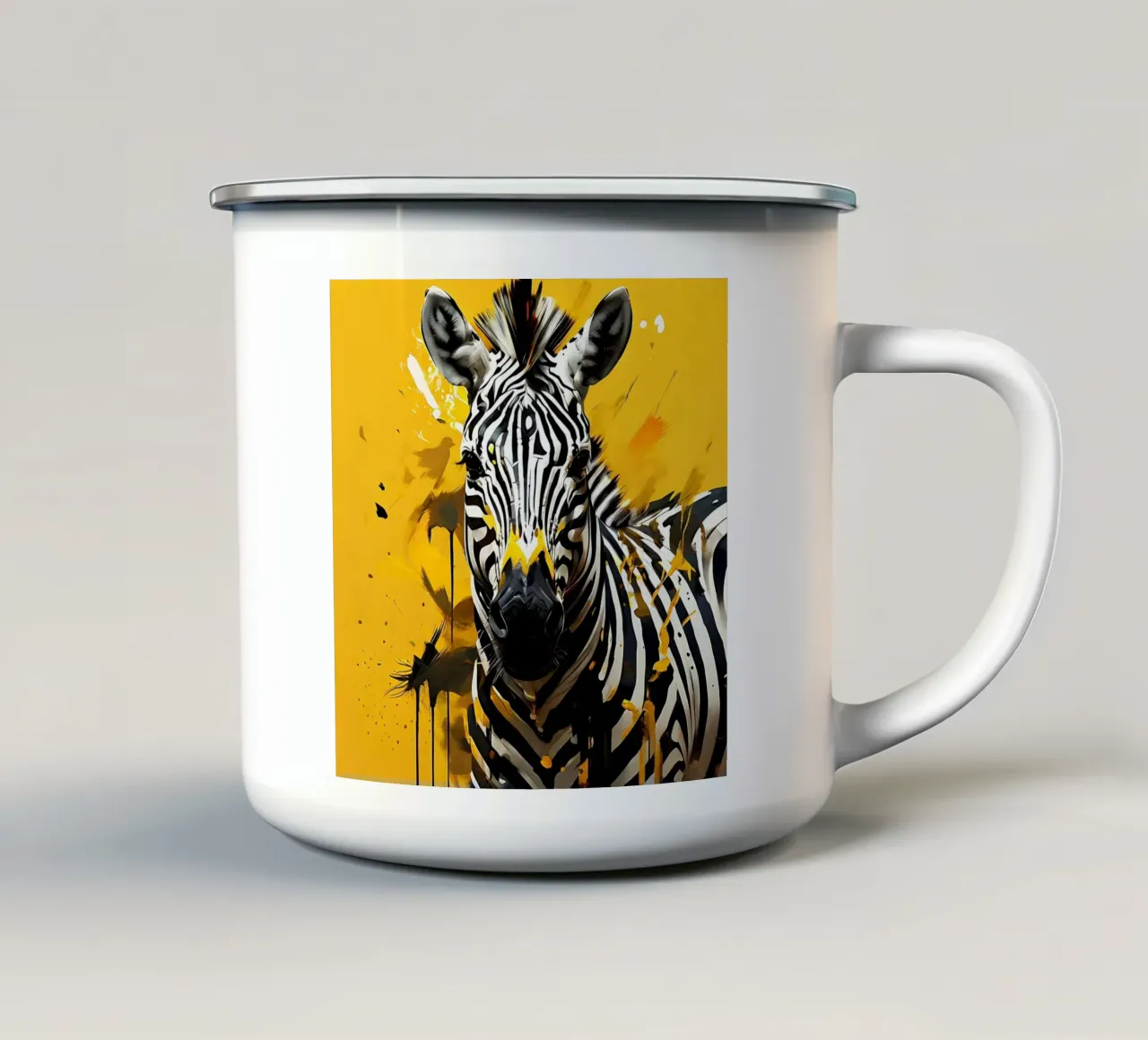Stile_Zebra_G_2 tazza in smalto da Tierisch bunt by LK