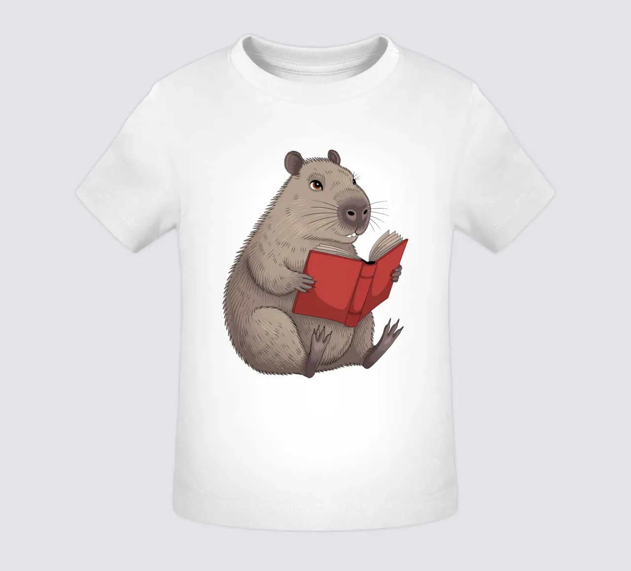 Capy & Bara beim Lesen maglietta neonato da Shirtfantastisch