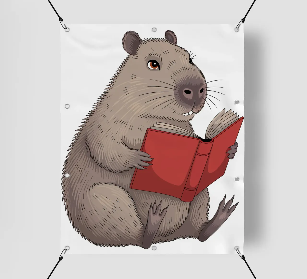 Capy & Bara beim Lesen telo in pvc da Capy & Bara