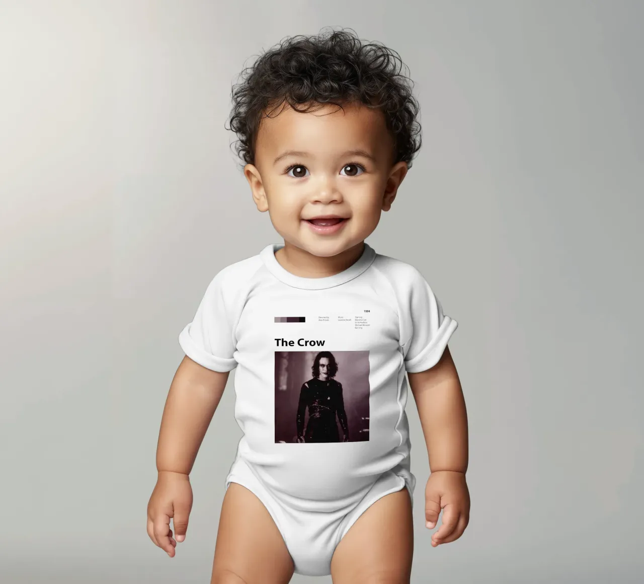 The Crow short-sleeve baby romper by 🎞 The Movie Wall