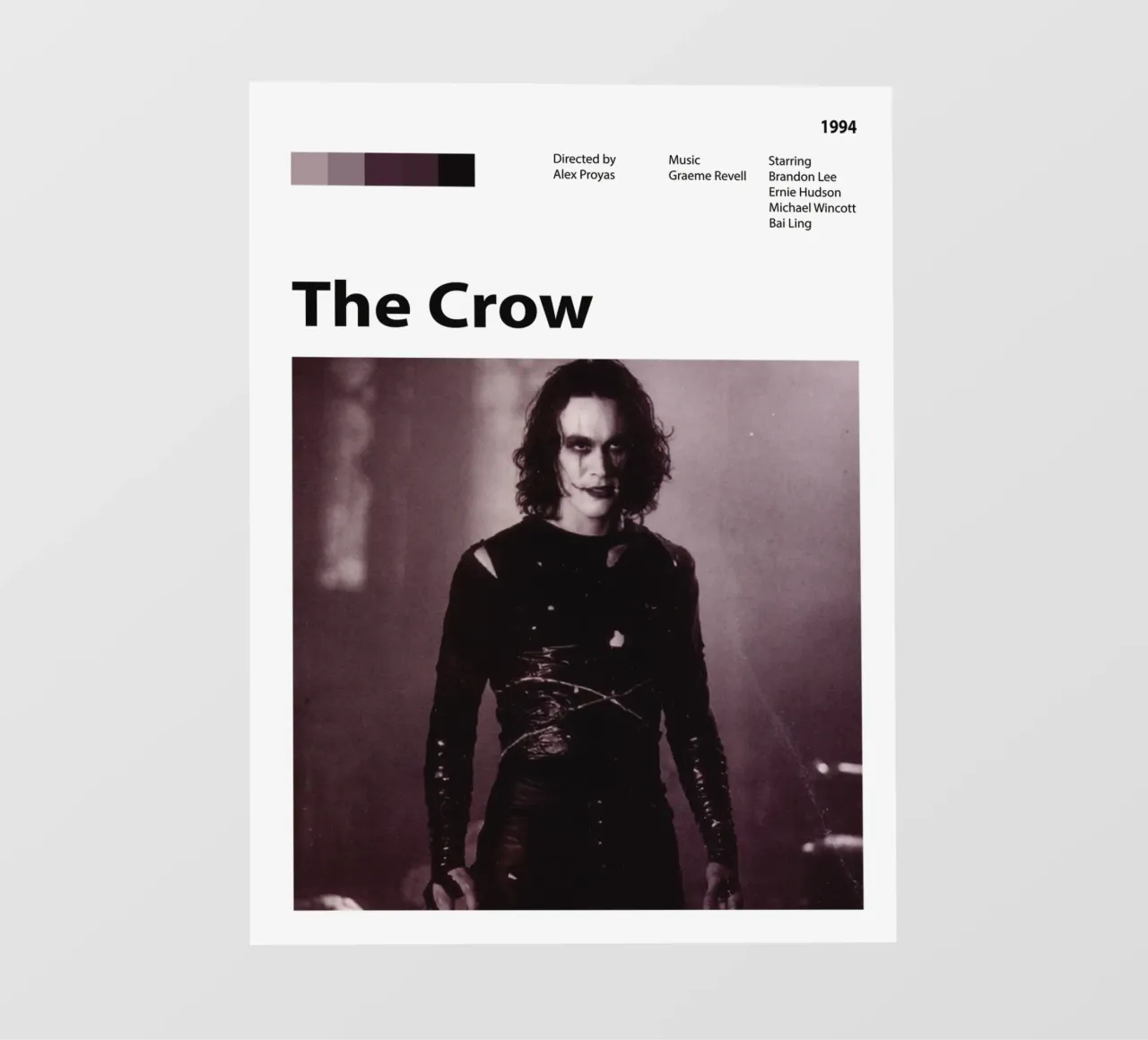 The Crow backlit film by 🎞 The Movie Wall