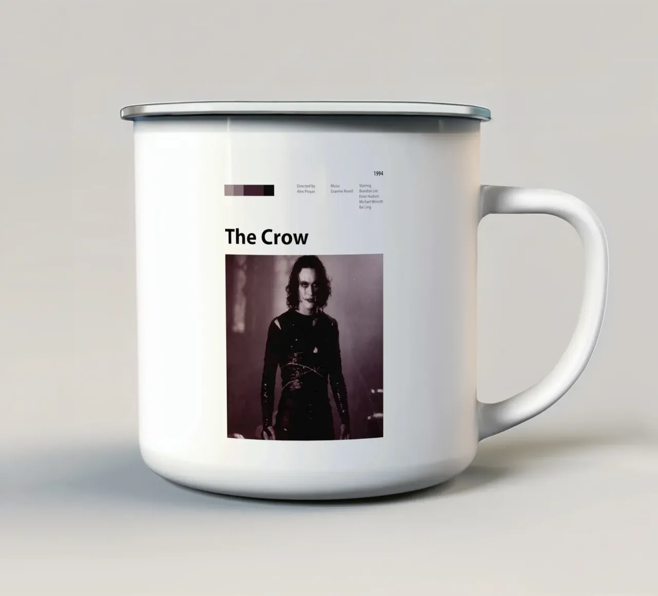 Il Corvo tazza in smalto da The Movie Wall