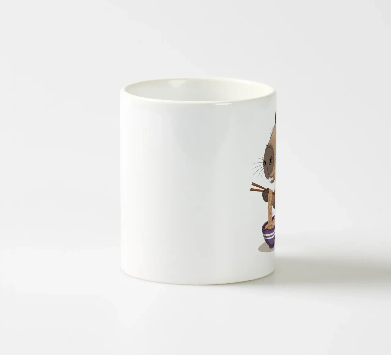 Capy & Bara beim Nudeln Essen tazza in ceramica da Shirtfantastisch