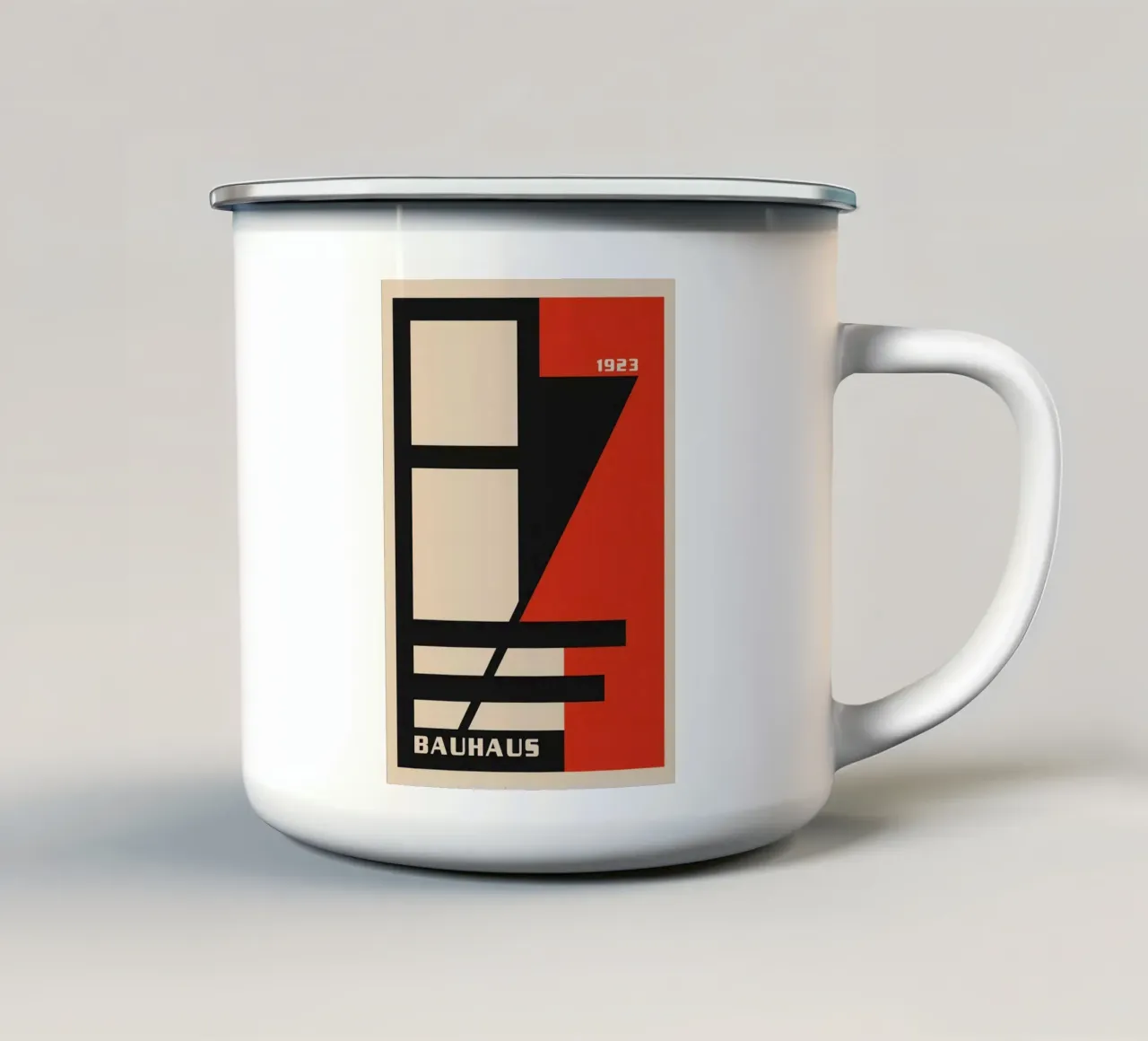 Bauhaus tazza in smalto da Brooke