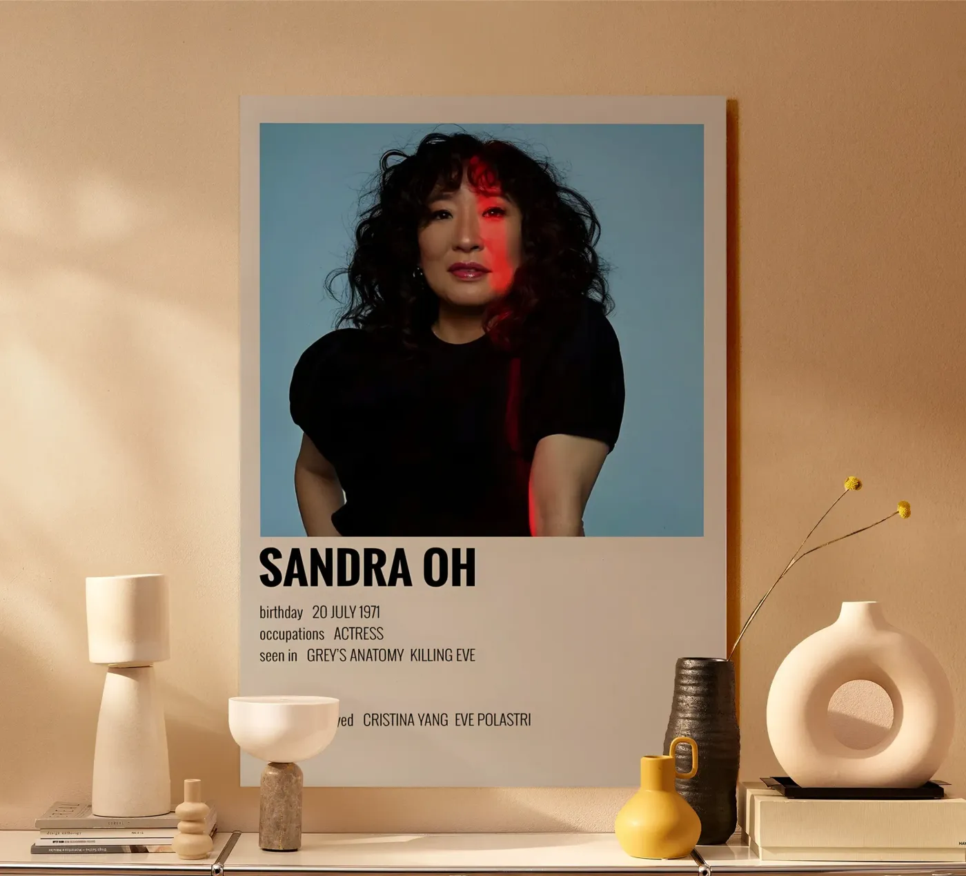 SANDRA OH Acryl-Glas von MVFminimalist
