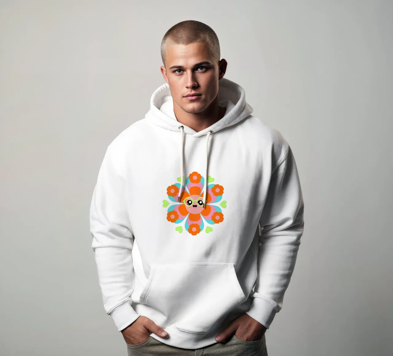 brillenblume felpa con cappuccio da fummelhummel