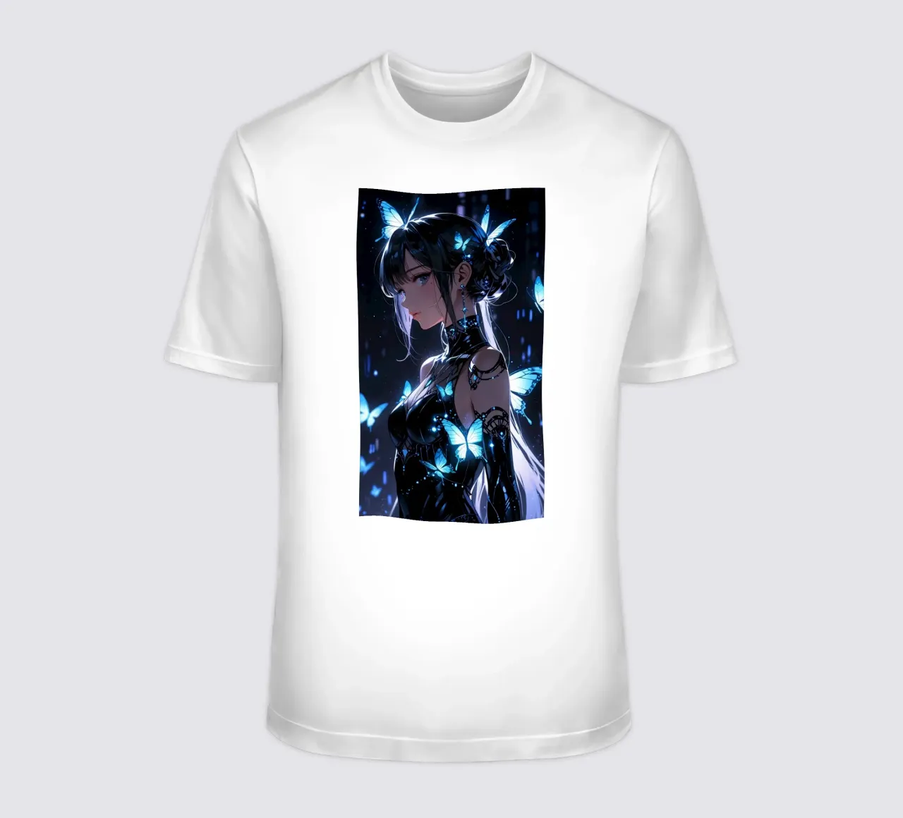beautiful anime women t-shirt by van hellen